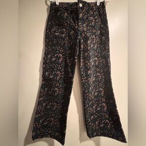 Art Class Black Floral Kids Bottoms